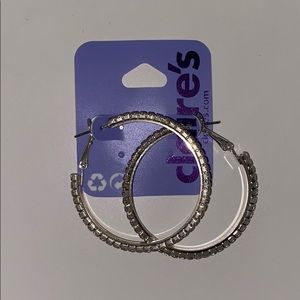 Claire’s Silver Hoops!